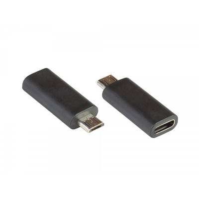 USB-AD202 - USB Micro B - USB C - Schwarz