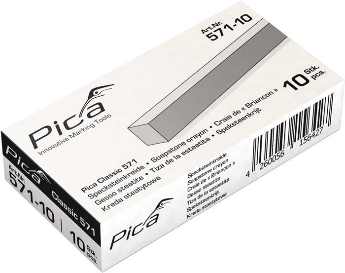 Specksteinkreide Pica Classic unpapiert,hitzebst.b.2000GradC 10 St./Schachtel-2