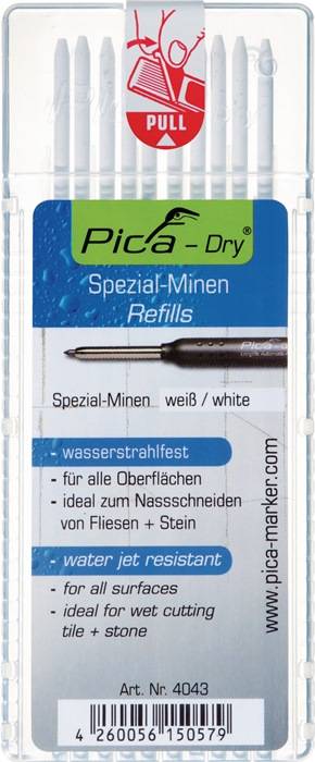 Pica-Marker Minen-Set weiss 4043-0