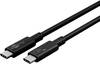 Goobay 61718 USB4 Kabel Gen 2x2 USB C auf USB C Schnellladekabel 240W / 20 Gbits USBC 4.0 Handykabel Zertifiziert 2m