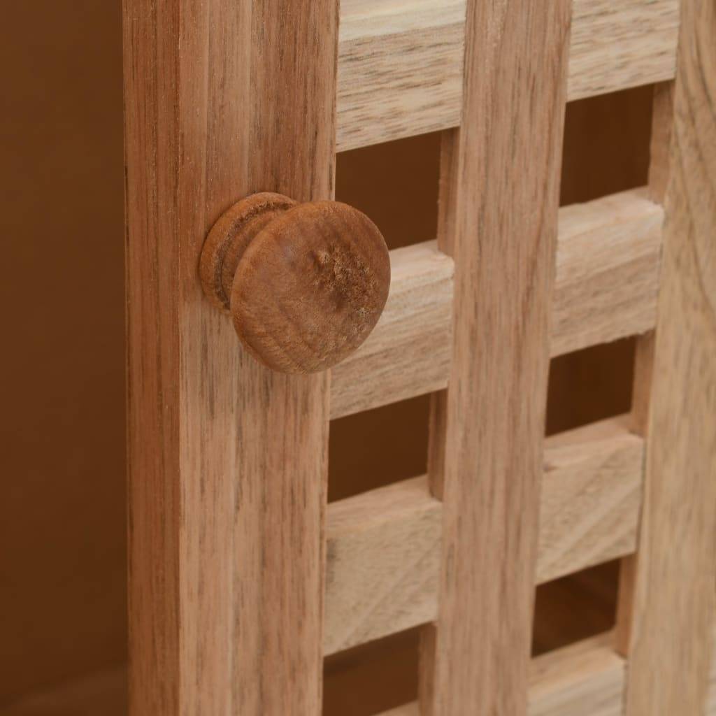 vidaXL Waschbeckenunterschrank Massivholz Walnuss 66x29x61 cm-2