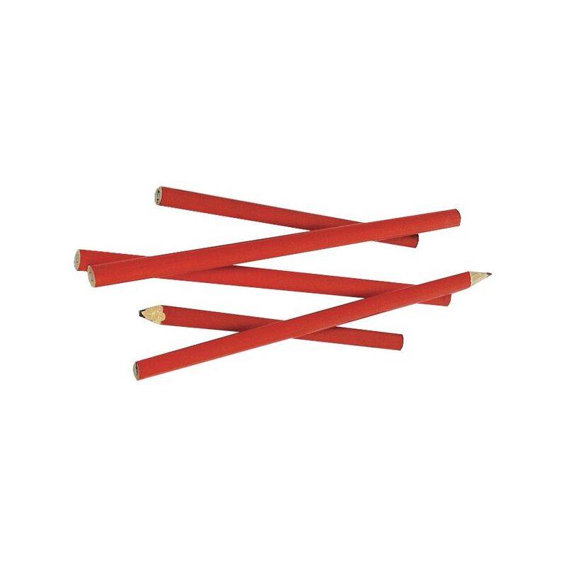 BRÜDER MANNESMANN Zimmermannsbleistift, oval, rot, 250 mm (11600431)-0