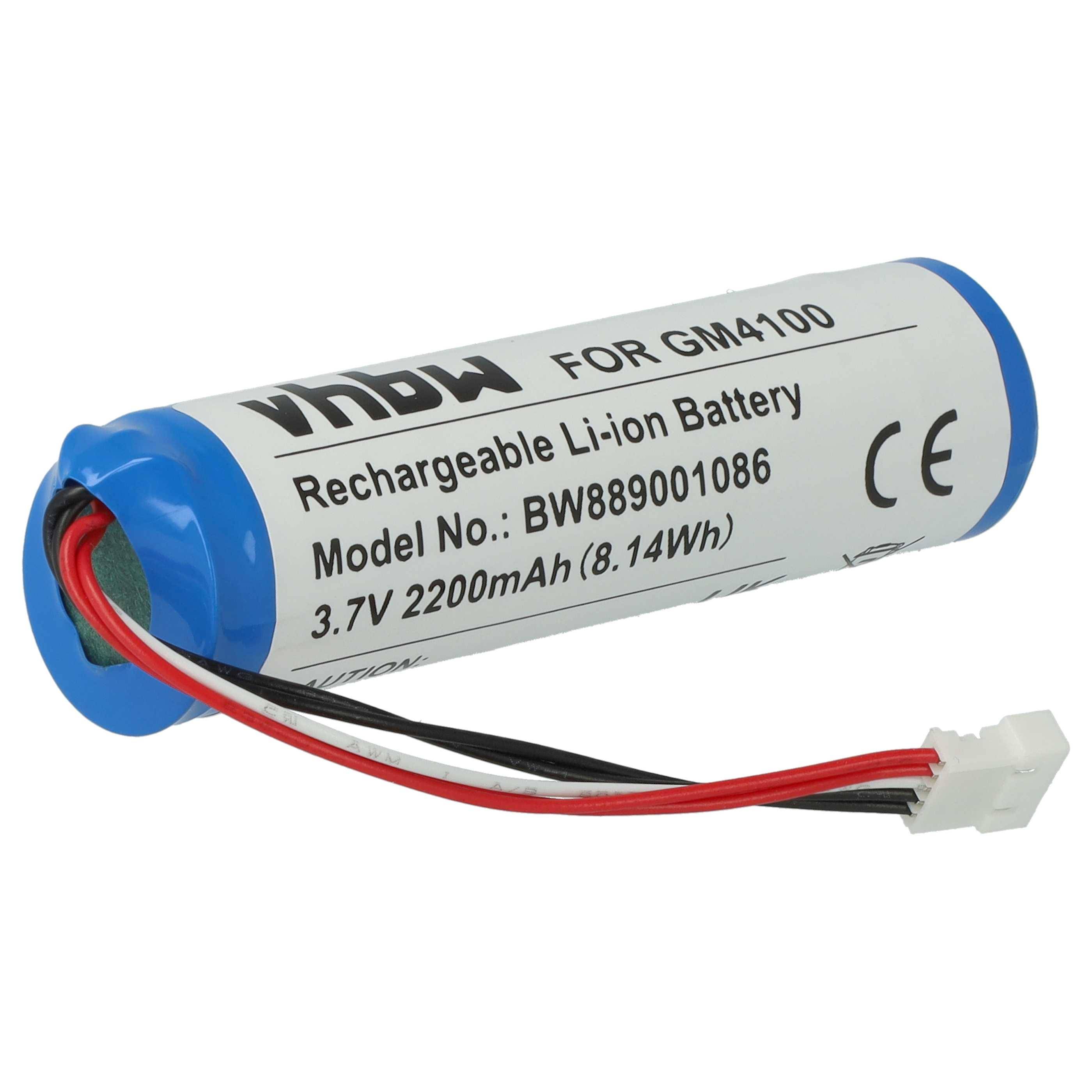vhbw Akku kompatibel mit Datalogic Gryphon GBT4400 | GBT4430, GM4100, GM4400, GM4430 Barcodescanner POS (2200mAh, 3,7V-0