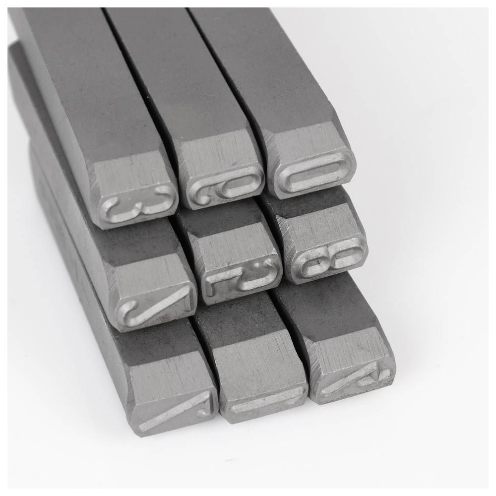 Dönges Handschlagstempelsatz angespitzt, 9-teilig, Zahlen 0-9, Schrifthöhe 5 mm-2