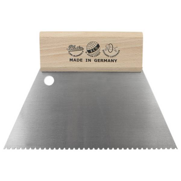 Dönges Zahnspachtel 180 mm, Zahnung B1, Zahnabstand 2,4 mm, Zahntiefe 2,0 mm