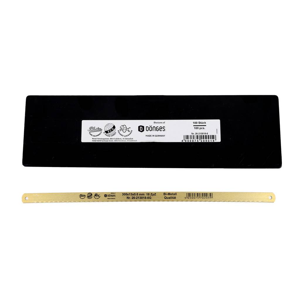 Dönges Metallsägeblatt HSS Bi-Metall, einseitig, gold, 300x13x0,63 mm, 18 ZpZ-2