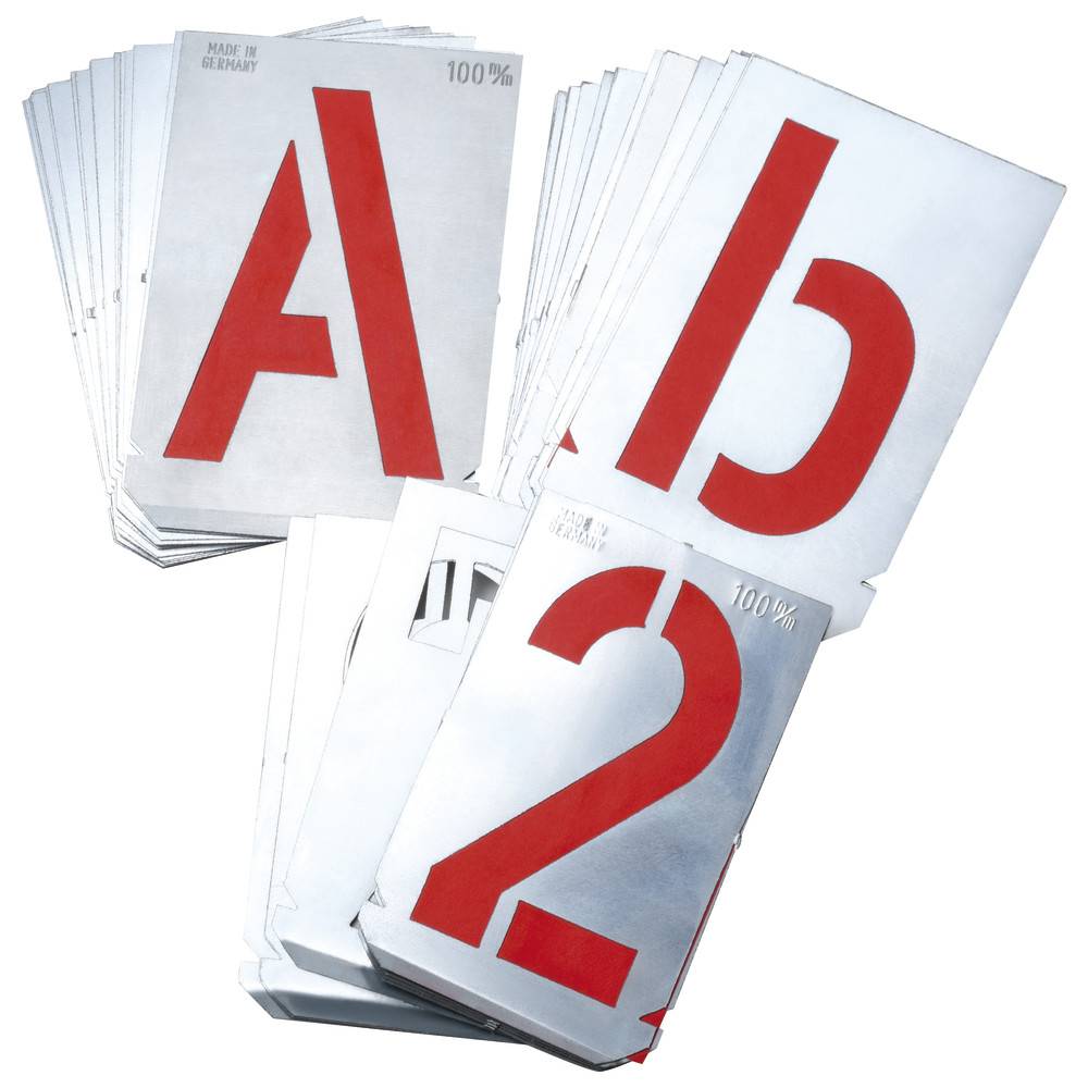 Dönges Signierschablonensatz, 0-9, 10 tlg., Schriftgröße 30 mm-0