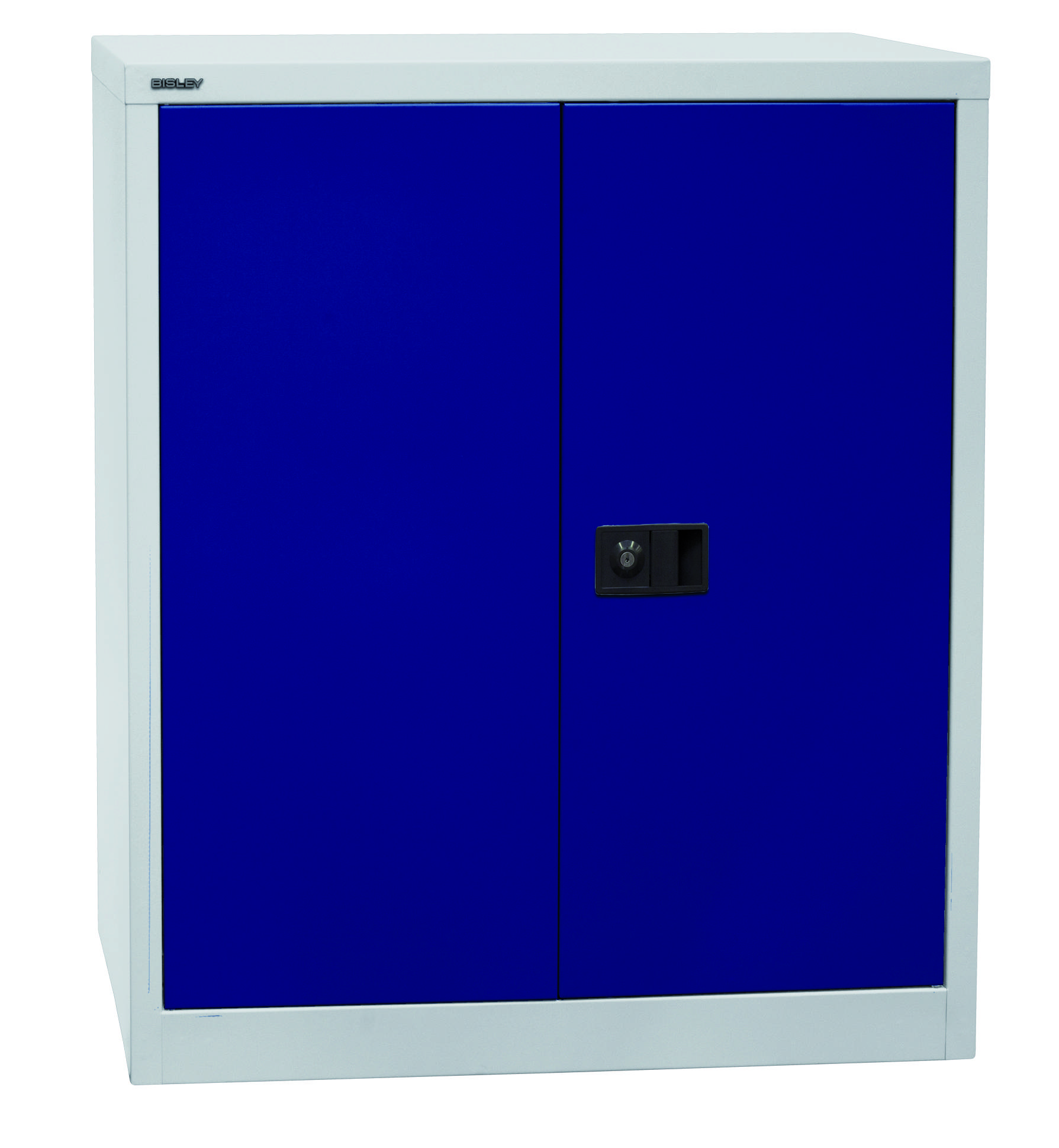 Bisley Flügeltürenschrank Universal, 1 Fachboden, 2 OH, Farbe Korpus lichtgrau,-2