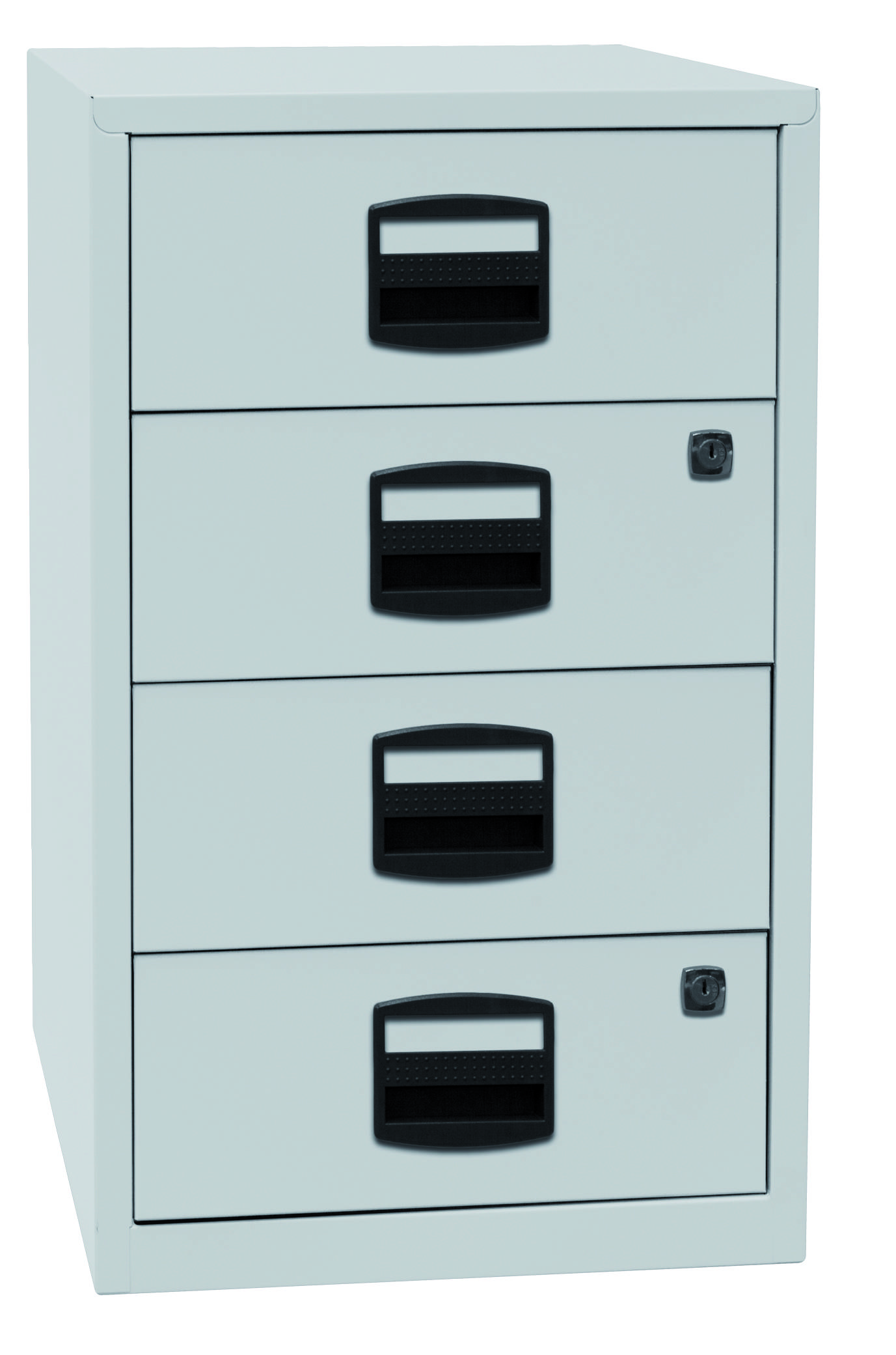 Beistellschrank PFA, 4 Universalschubladen, Farbe lichtgrau-2
