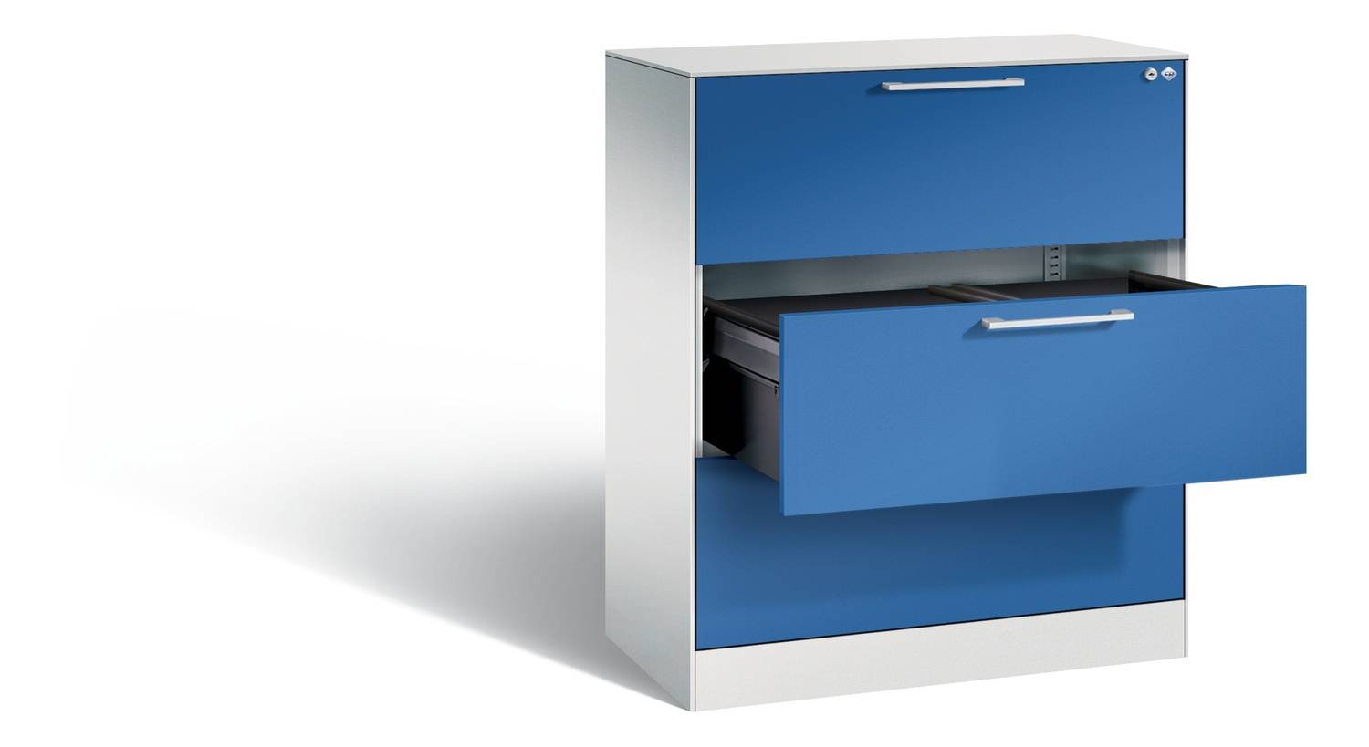 C+P Hängeregistraturschrank Asisto, H1010xB800xT435mm, 7035/3003-0