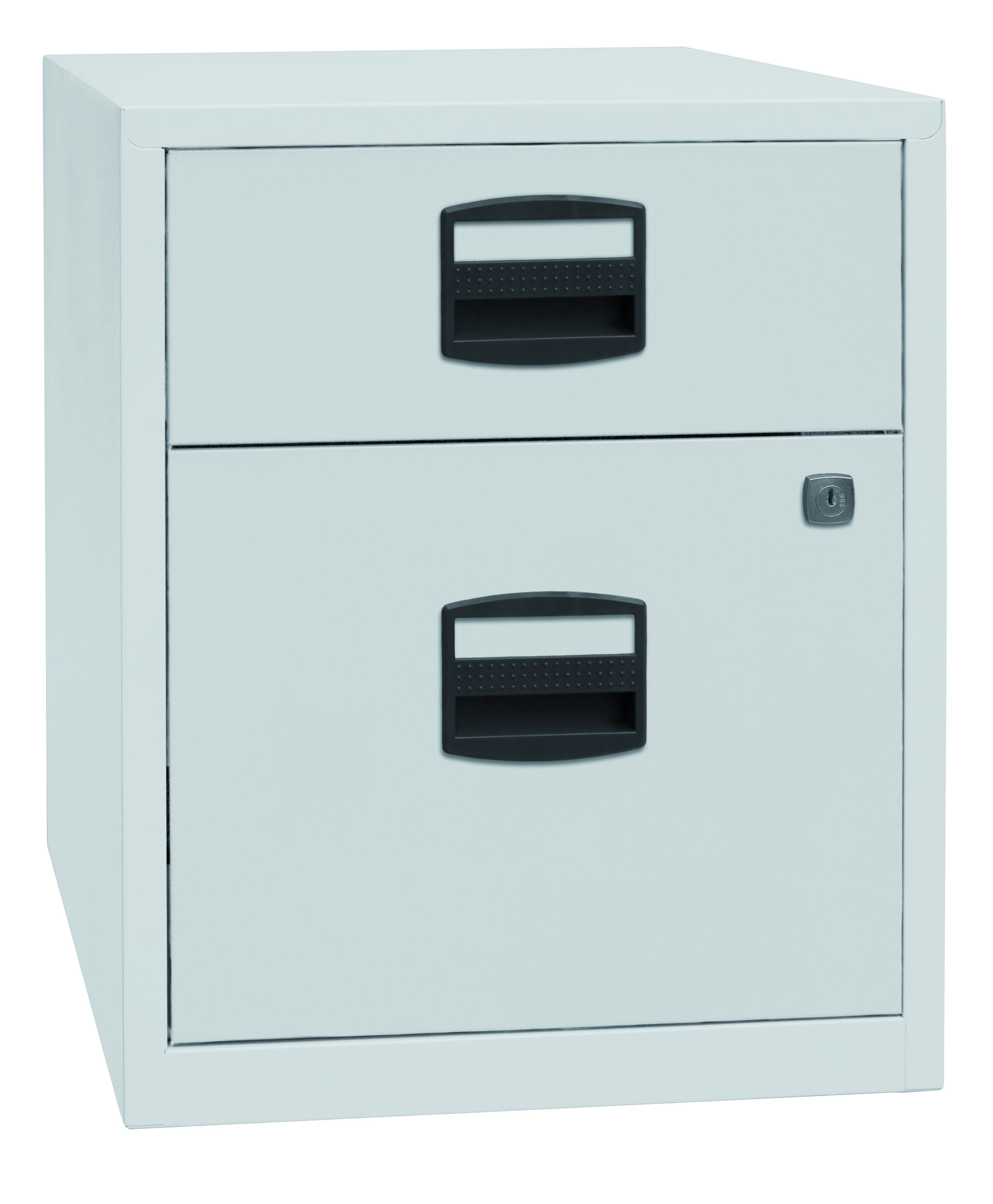 mobiler Beistellschrank PFA, 1 Universalschublade, 1 HR-Schublade, Farbe lichtgr-2