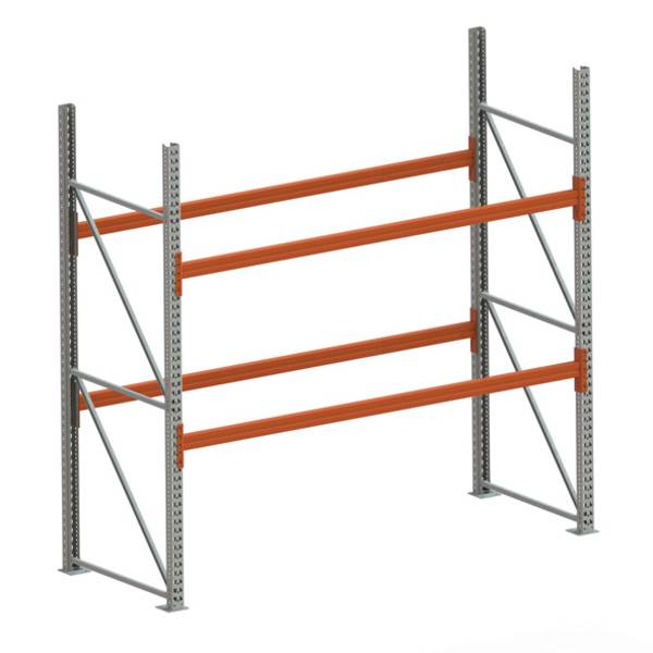 Leichtes Multipal GR 2700 x 2700 x 1100 vzk / RAL 2001 kpl. S mit Holm 85/15 & 3 Lagerebenen