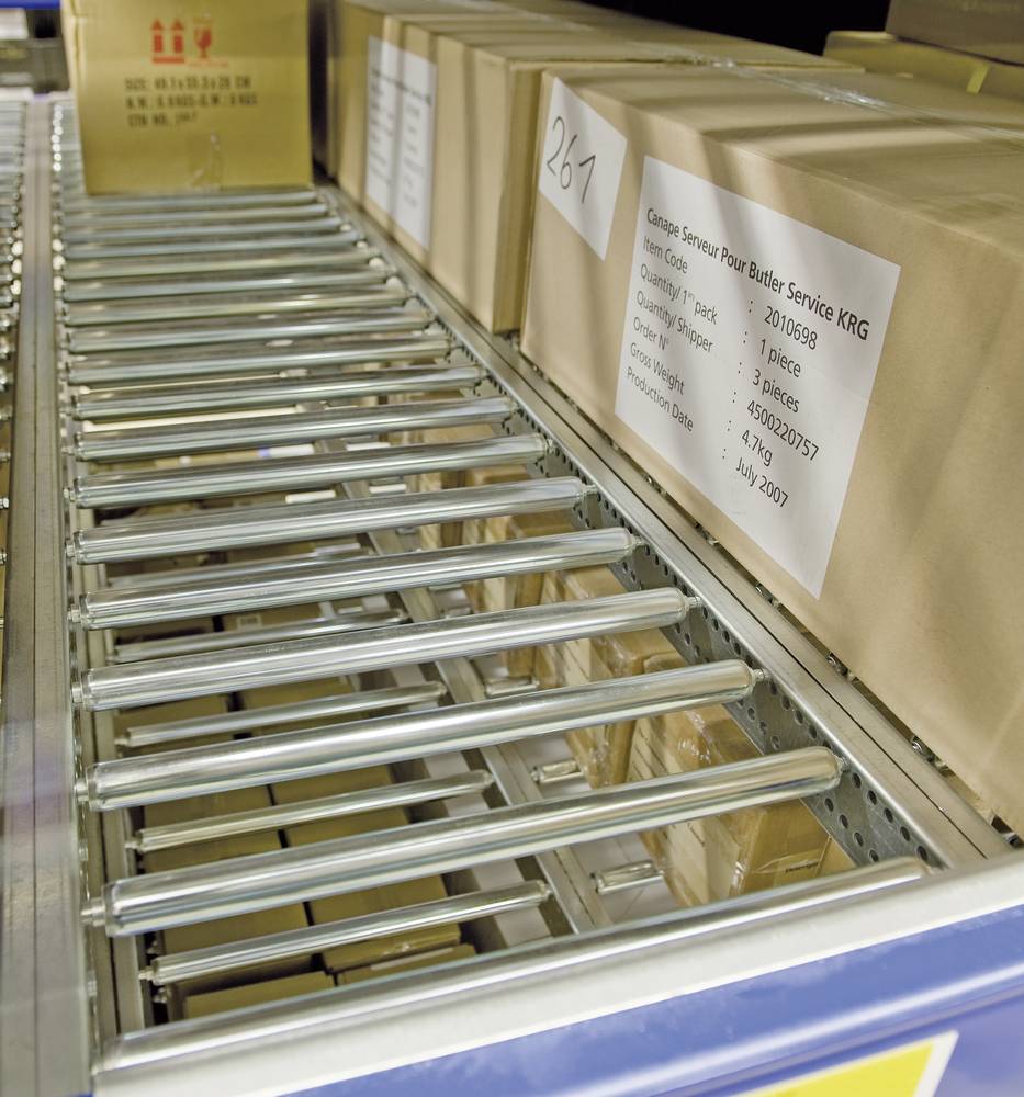 Fachebene Rollenbahnsegment Set 2700x2400 6RBS verzinkt-0