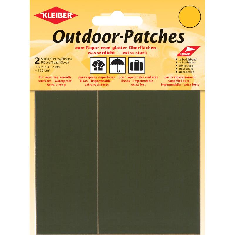 KLEIBER Outdoor-Patches, selbstklebend, 65 x 120 mm, oliv-0