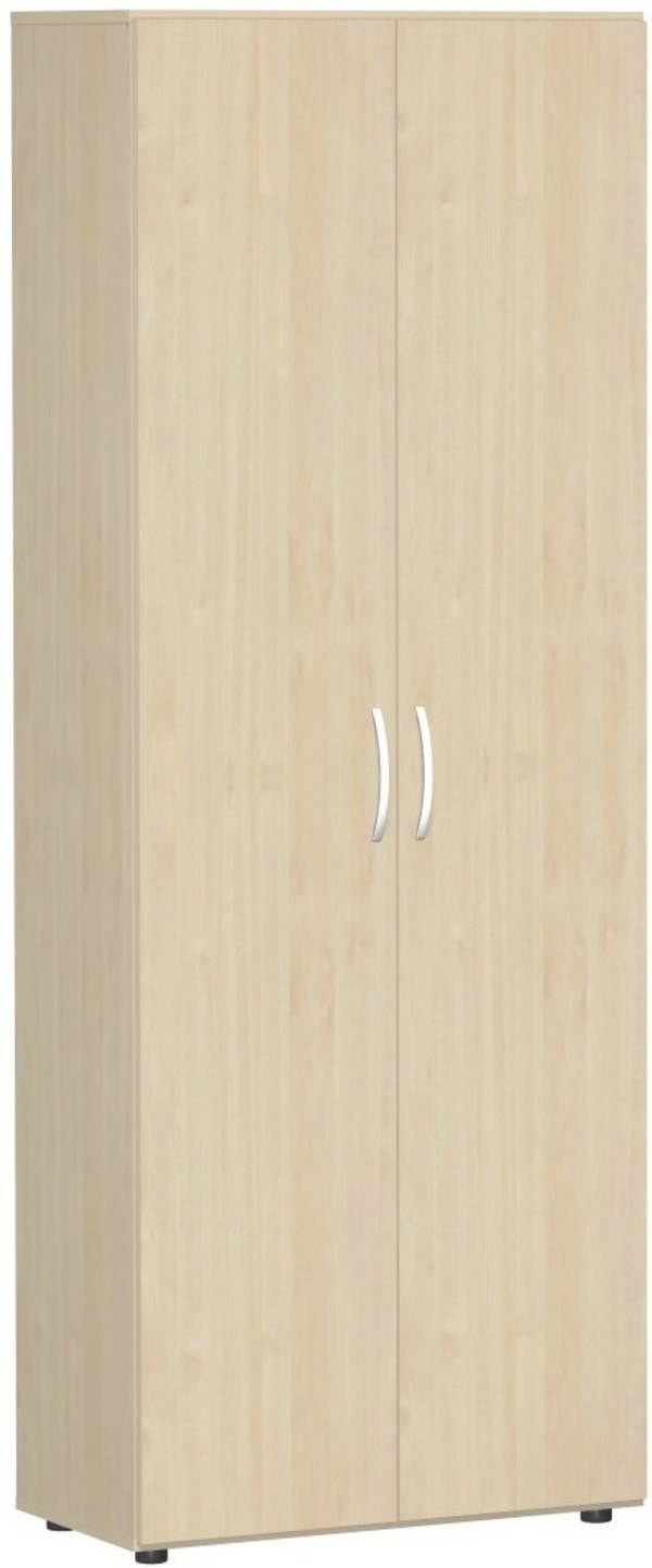 GERA Flügeltürschrank 6 OH 80x42cm mit Justierfüßen ohne Schloß ahorn