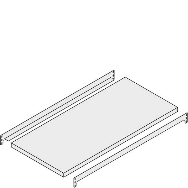 Zusatzebene Set / Fachboden 1300x600 gerade 100kg Seit.Führung verzinkt