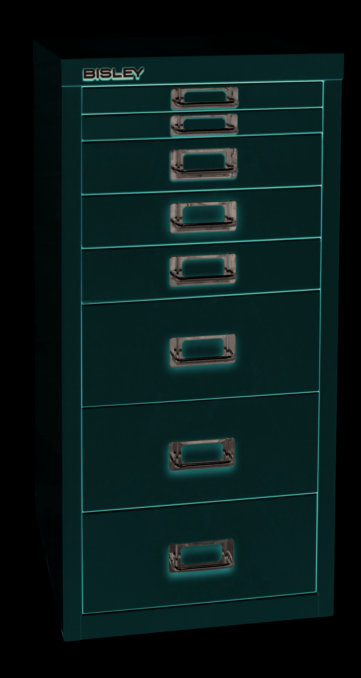 Bisley MultiDrawer™, 29er Serie, DIN A4, 8 Schubladen, Farbe kardinalrot-2