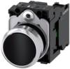 Siemens 3SU1150-0AB10-1BA0 - Drucktaster, 22 mm, rund, Metall, hochglanz, schwa