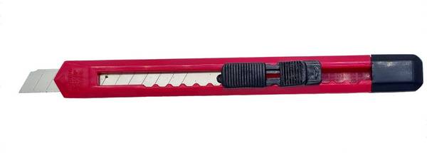 Mini Cuttermesser Kartonmesser Kunststoff mit 9mm Abbrechklinge - einzeln