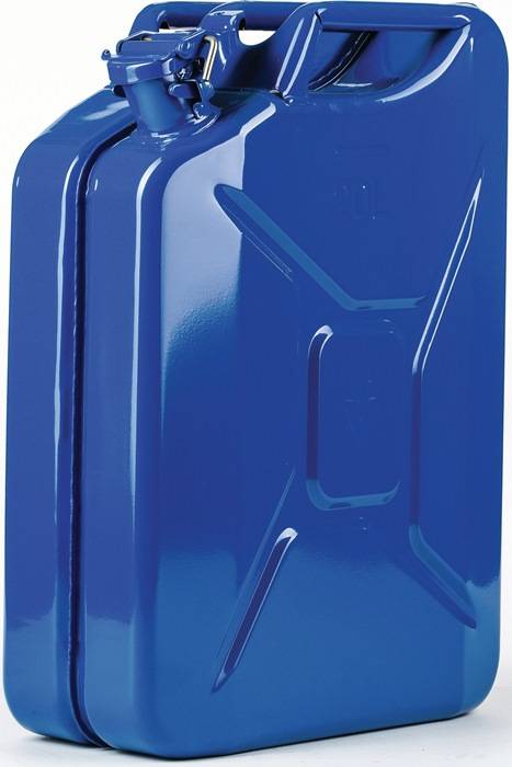 Kraftstoffkanister 20l Signalblau RAL 5005 Stahlbl.0,9mm L345xB165xH470mm VALPRO-0