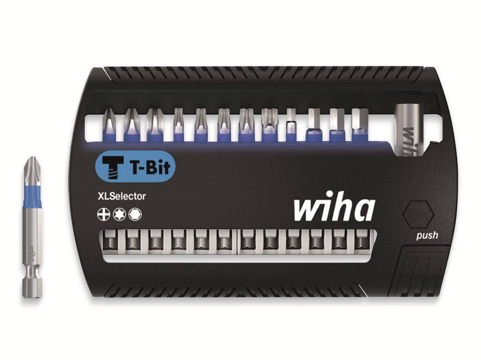 Symbolbild für Wiha Bit Set XLSelector T-Bit 50 mm Phillips, TORX®, Sechskant 14-tlg. 1/4" E6,3 (41831)