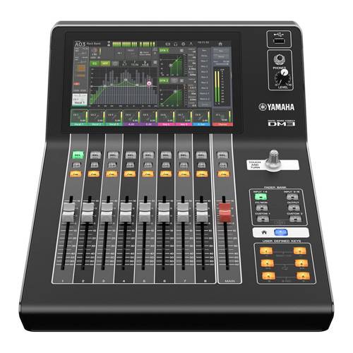 YAMAHA DM3 - Digitales Mischpult (16 Mono + 1 Stereo + 2 FX Return Eingangskanäle | 6x Mix-Bus | 2x Matrix-Bus | 8-0