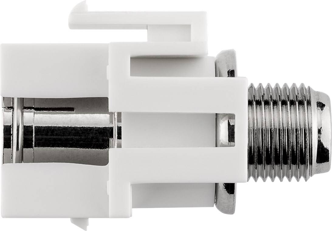 Goobay 79933 Keystone Modul SAT Antenne / Koax Buchse auf F-Buchse / SAT Antennenkabel / 75 Ohm / Snap-In / 18,9 mm-2