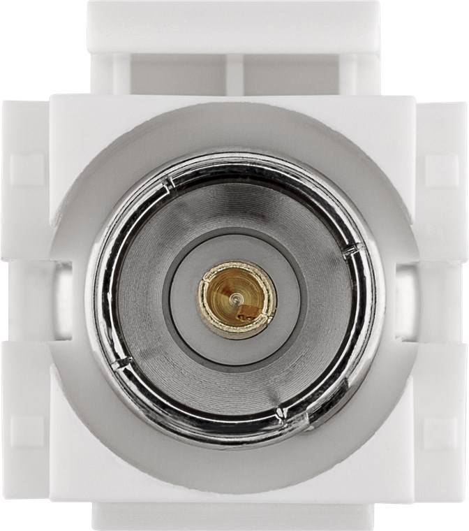 Goobay 79933 Keystone Modul SAT Antenne / Koax Buchse auf F-Buchse / SAT Antennenkabel / 75 Ohm / Snap-In / 18,9 mm-3