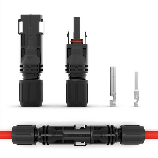 hb-digital Solarstecker Solar Steckverbinder IP68 1500V für Solarkabel 2,5/4/6mm² 50 Paare