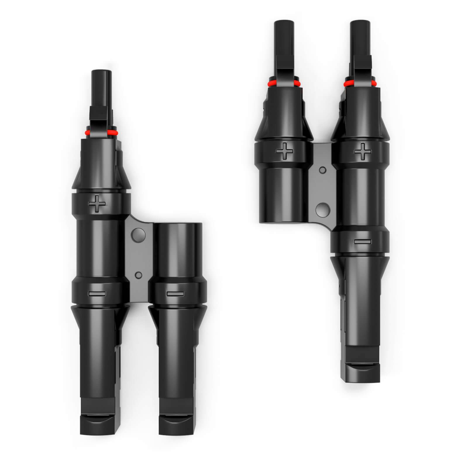 hb-digital Solar Stecker Verteiler Typ-T 2-fach Solarkabel Verbinder für Photovoltaik-2