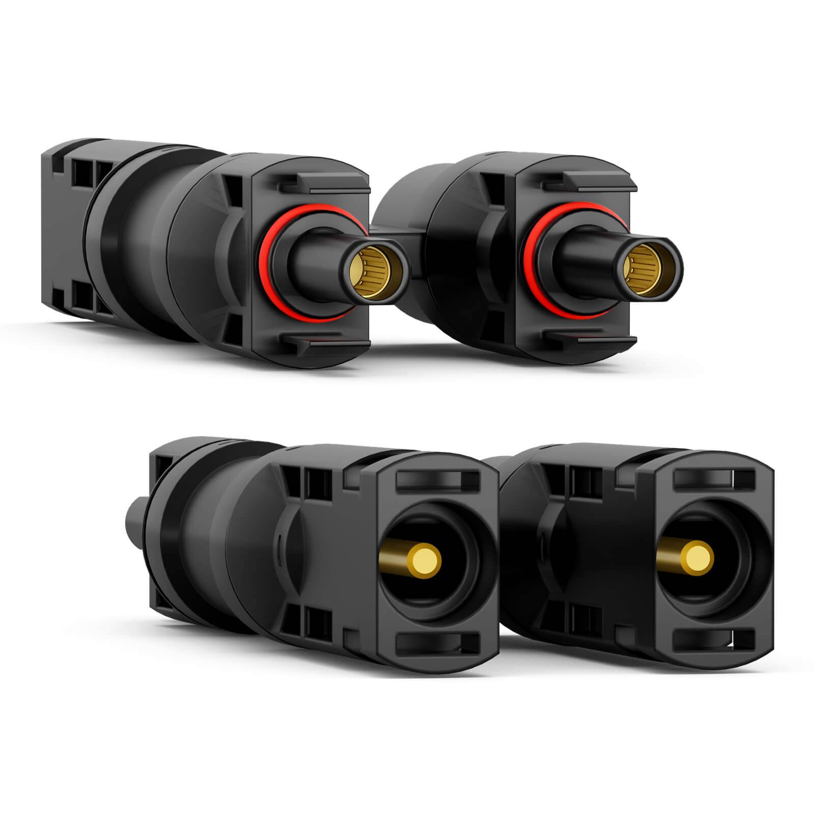 hb-digital Solar Stecker Verteiler Typ-T 2-fach Solarkabel Verbinder für Photovoltaik-3