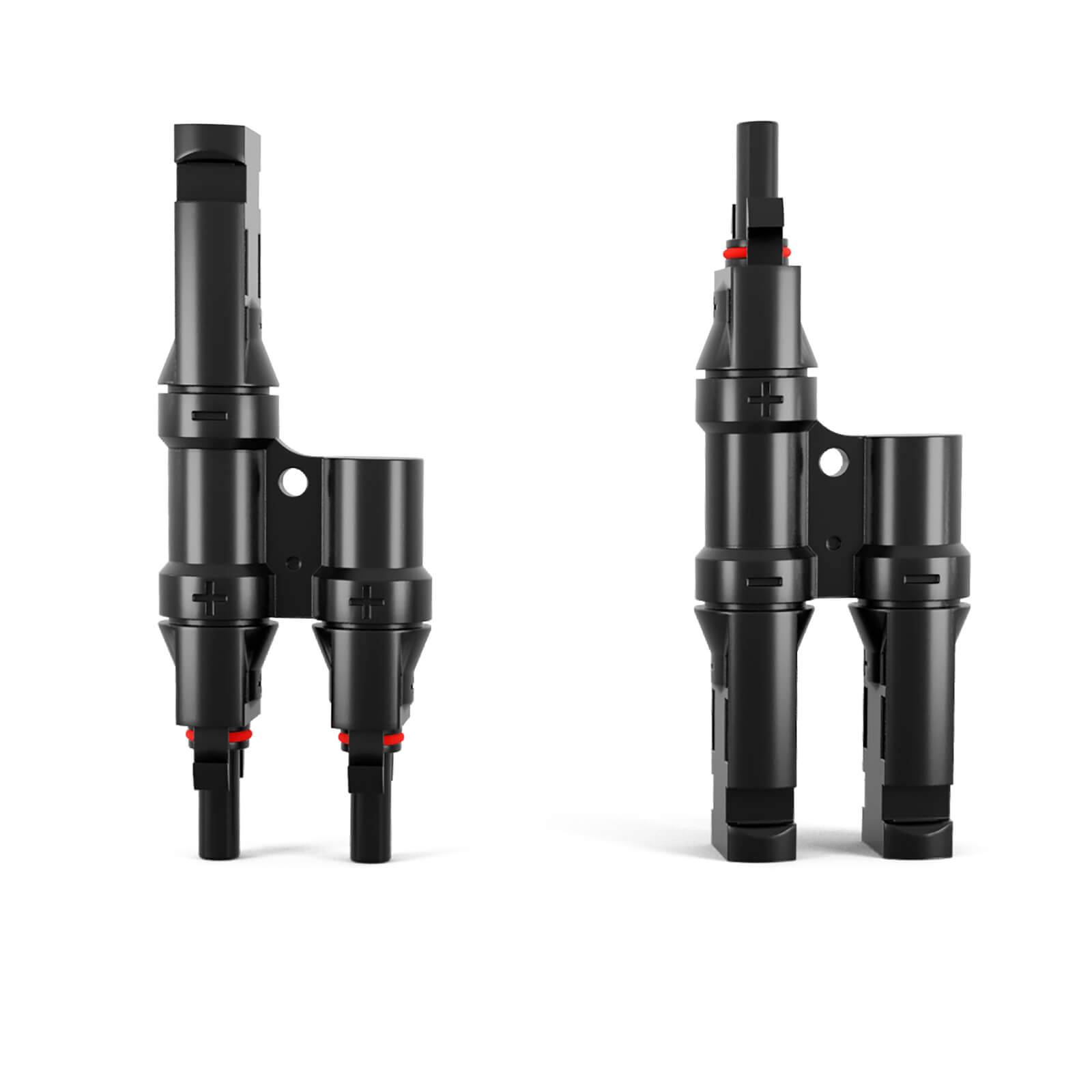 hb-digital Solar Stecker Verteiler Typ-T 2-fach Solarkabel Verbinder für Photovoltaik-4