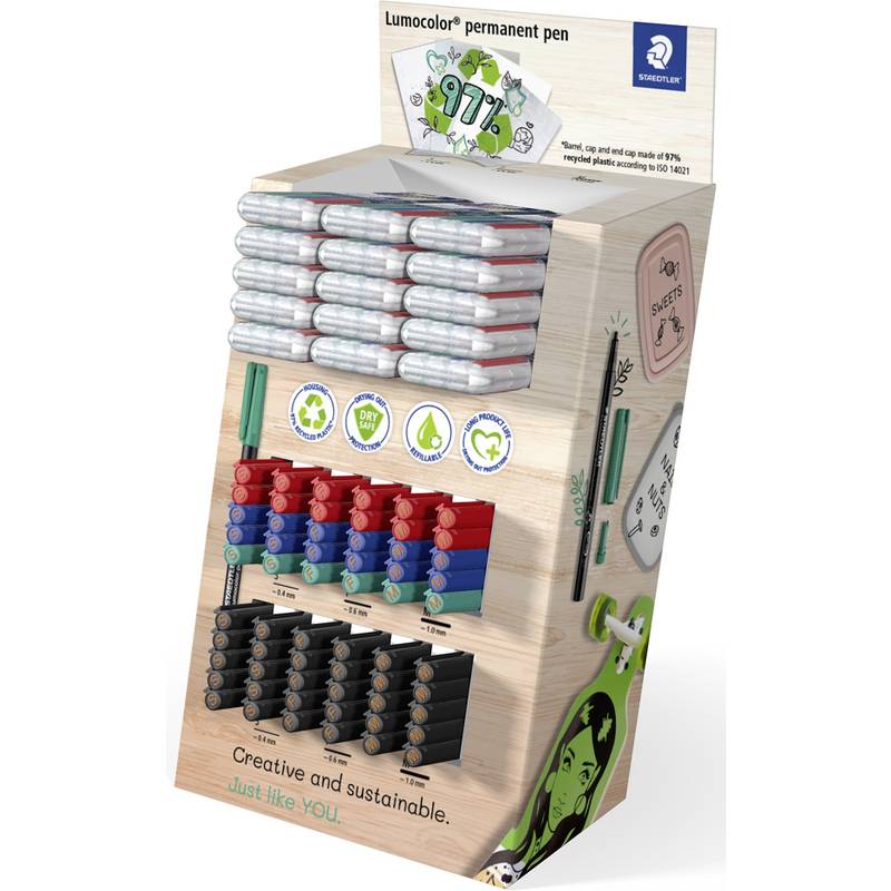 STAEDTLER Permanent-Marker Lumocolor, 120er Display (57890835)-0