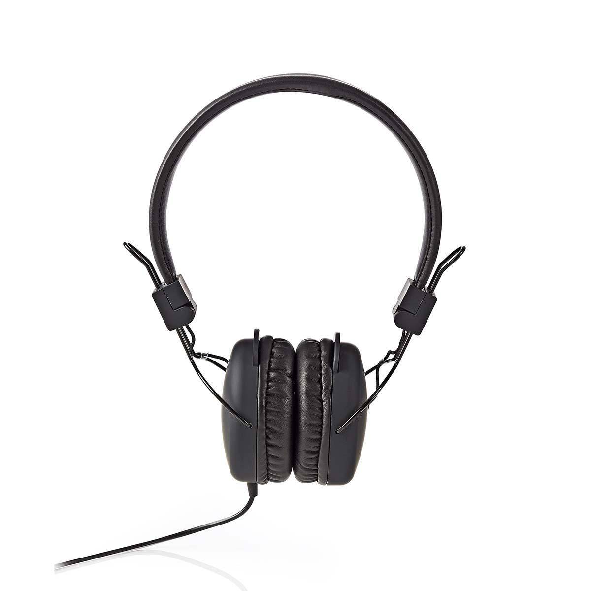 Nedis Kabelgebundene Kopfhörer | On-Ear | Faltbar | 1,2-m-Rundkabel | Schwarz-1