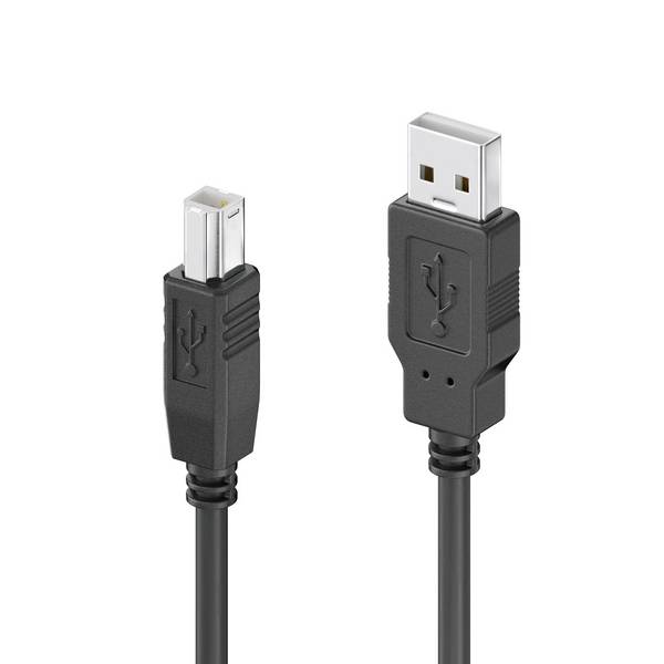 sonero USB 2.0 Kabel, USB-A auf USB-B - 2,00m, schwarz