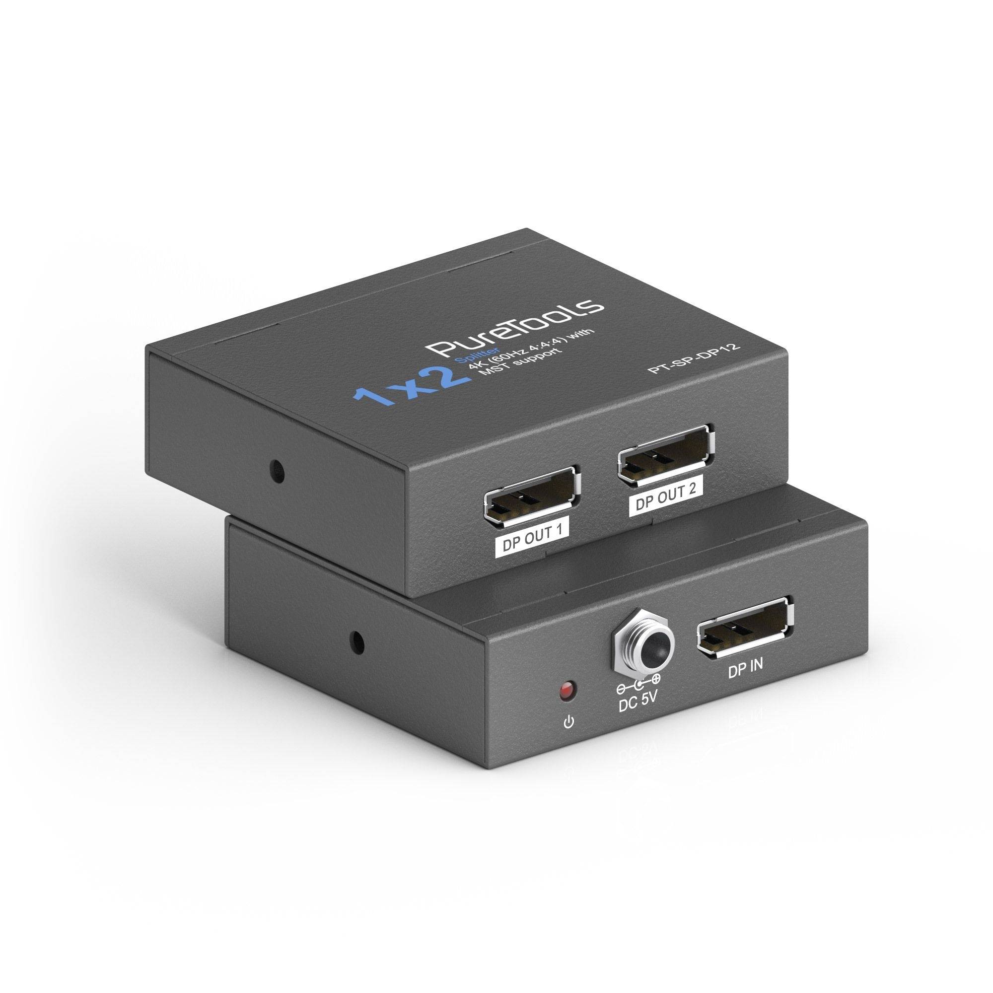 1x2 4K 21,6Gbps DisplayPort Splitter-0