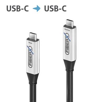 USB 3.2 Gen1x1 USB-C AOC Glasfaserkabel - 5,00 m