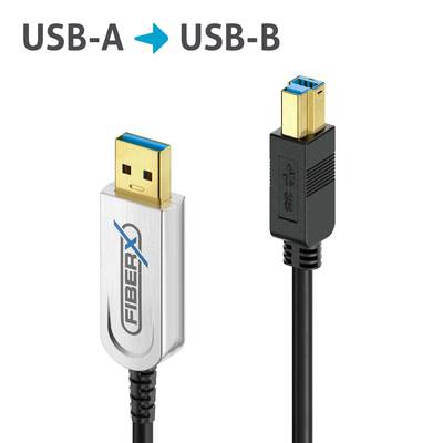 USB 3.2 Gen2x1 USB-A / USB-B AOC Glasfaserkabel, 3.00m-0