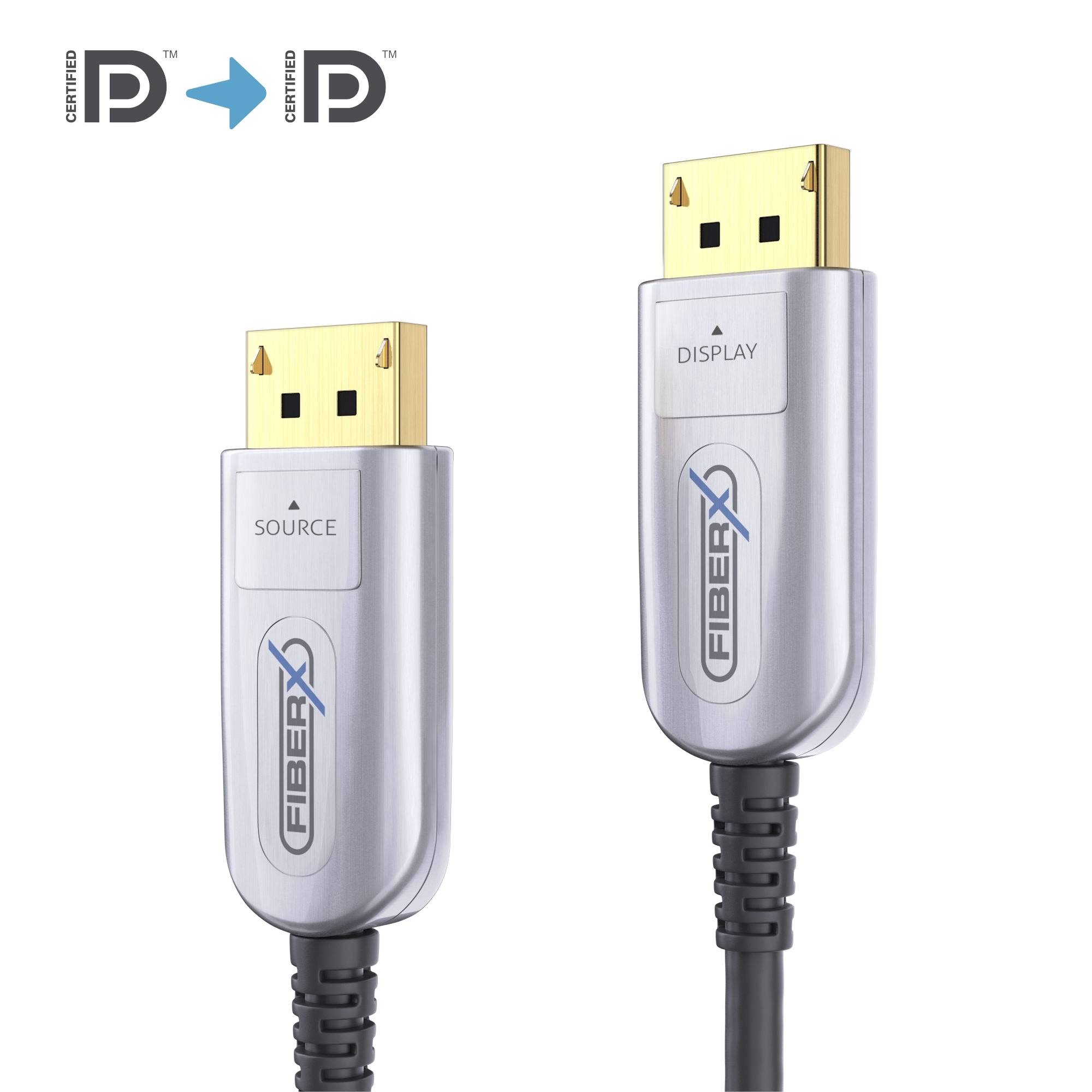 8K DisplayPort AOC Glasfaserkabel - 15.00m-0