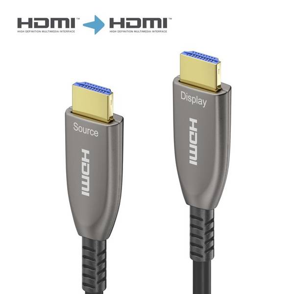8K Ultra High Speed HDMI AOC Glasfaserkabel - 30.0m, Anthrazit