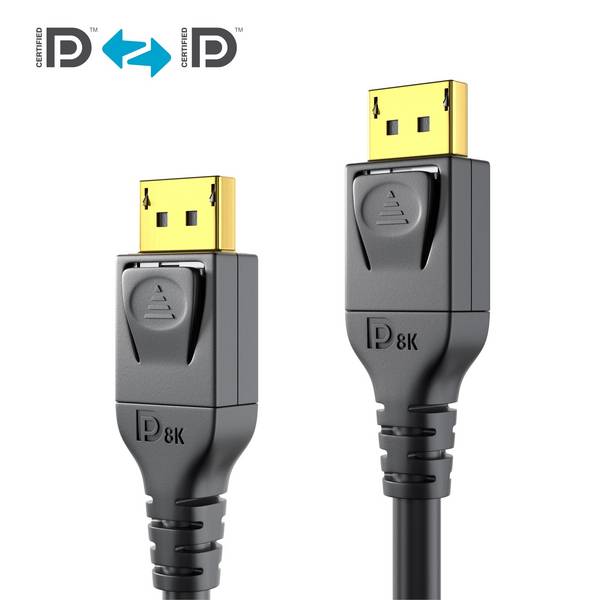 Zertifiziertes 8K DisplayPort Kabel - 4,00m, schwarz