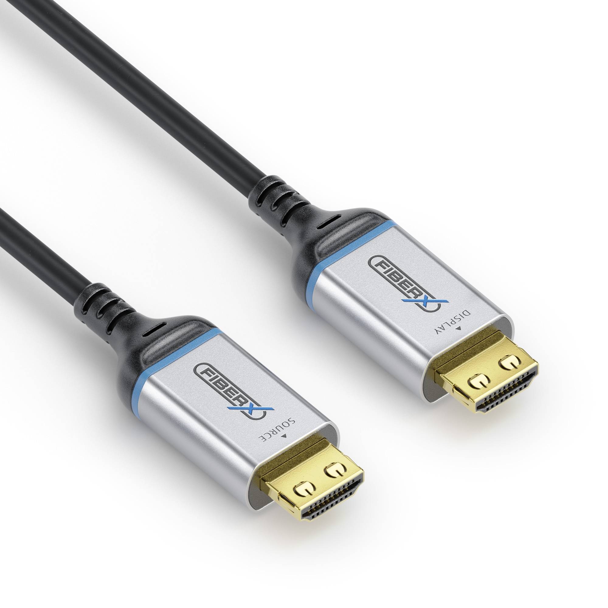 Zertifiziertes 8K-Ultra-High-Speed-HDMI-AOC-Glasfaserkabel | silber, 30,0 m-1