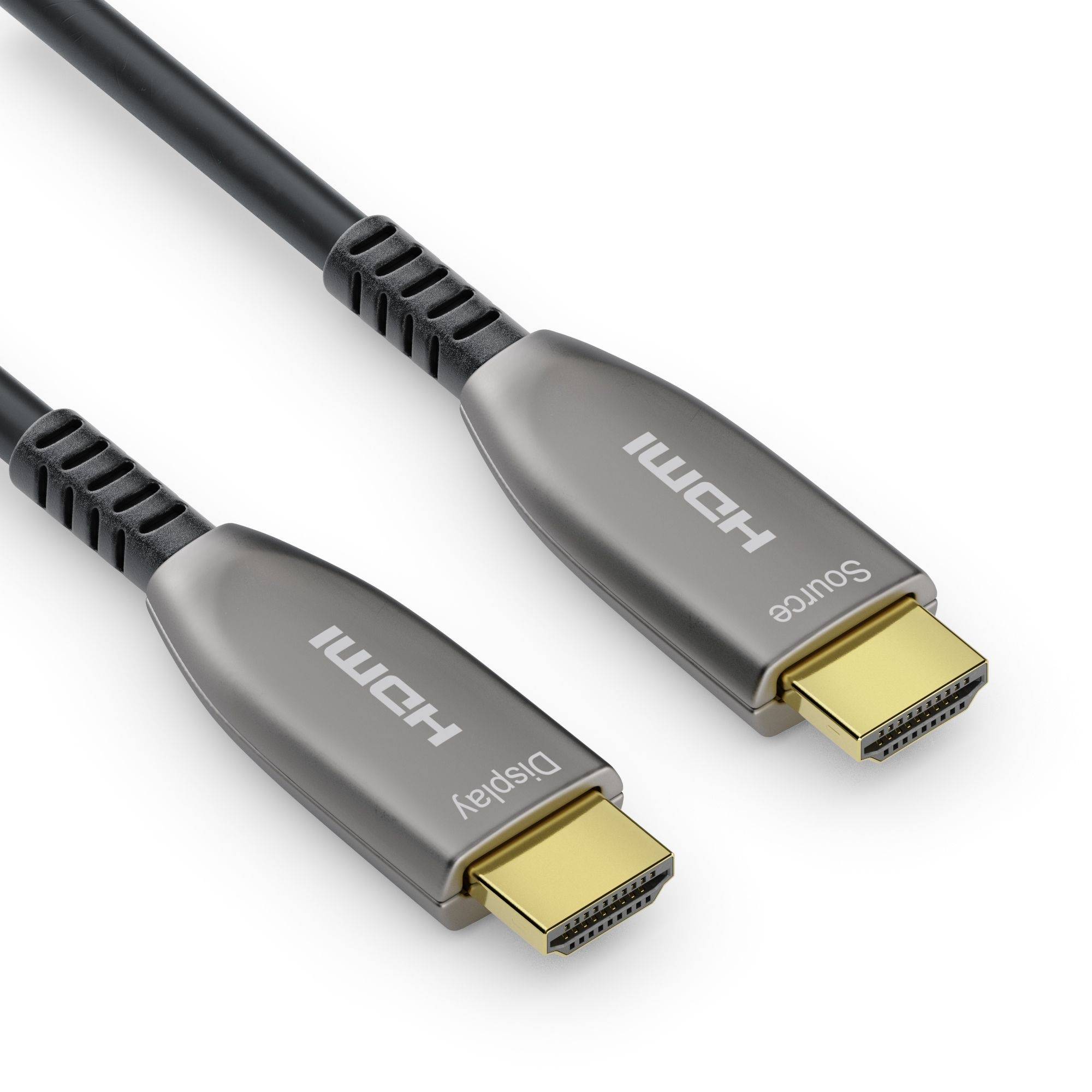4K High Speed HDMI AOC Glasfaserkabel - 15.00, Anthrazit-1
