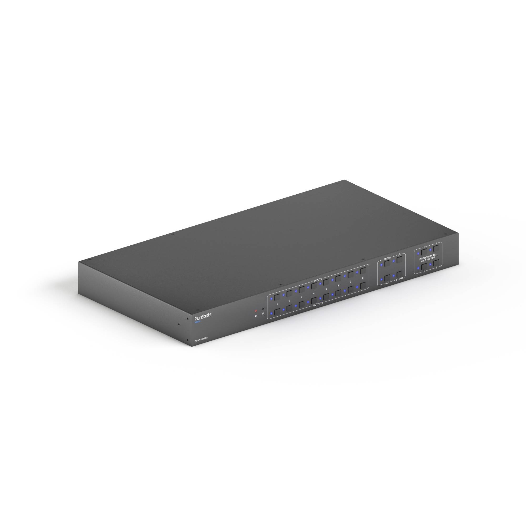 8x8 4K 18Gbps HDMI Matrix mit Scaler und Audio Matrix-0