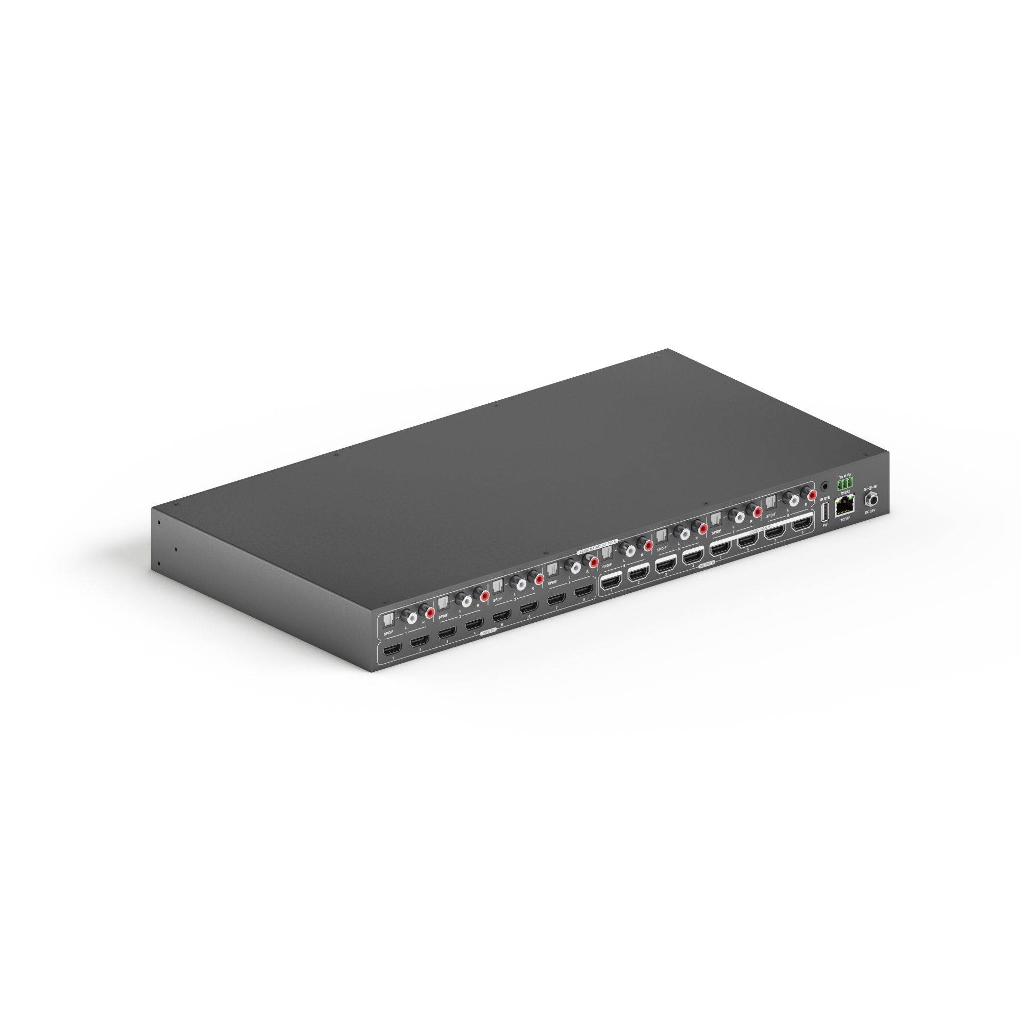 8x8 4K 18Gbps HDMI Matrix mit Scaler und Audio Matrix-1