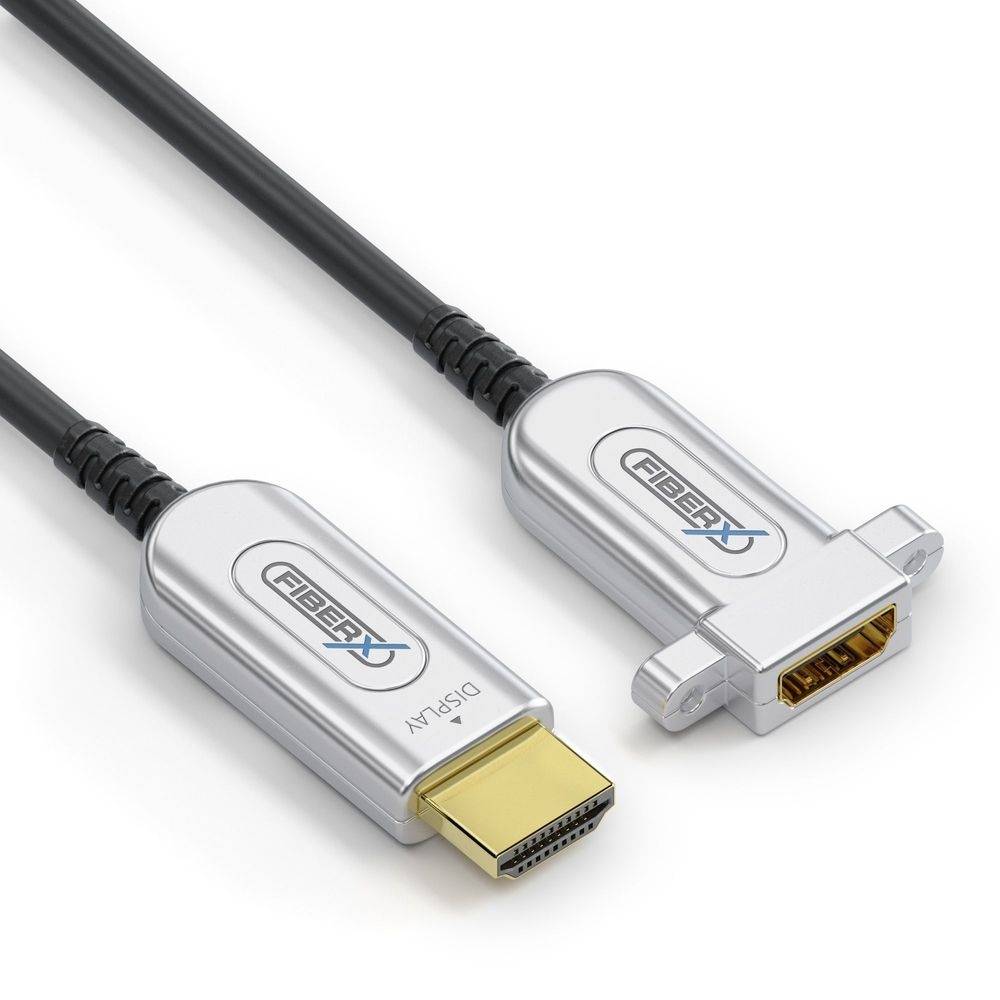 4K Premium High-Speed HDMI AOC Glasfaser-Verlängerungskabel | schwarz, 12.5m​​​​​​​-1