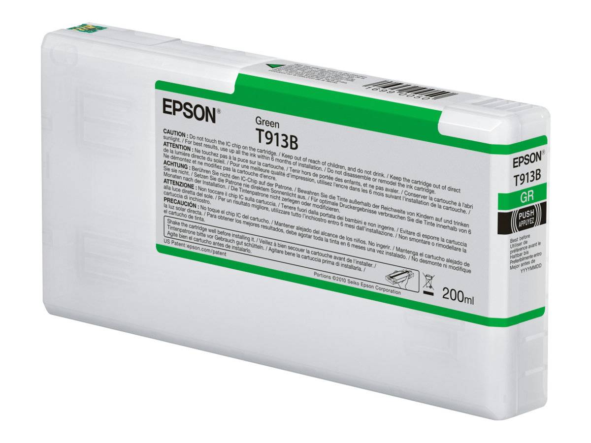Epson T913B - 200 ml - grün - original - Tintenpatrone-1