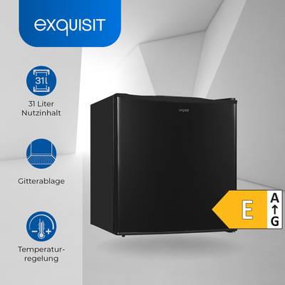 Exquisit Mini-Gefrierschrank GB40-150E schwarzPV | 31 L Volumen | Gefrieren  | Türanschlag wechselbar