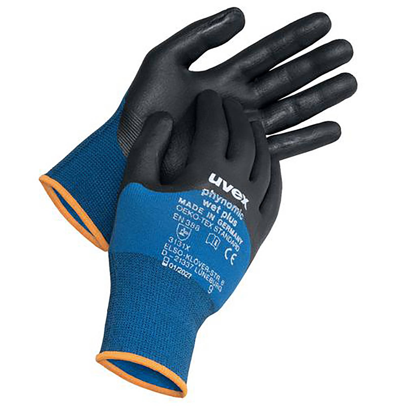 Uvex 6006106 Schutzhandschuhe phynomic wet plus 60061 Größe 6-0