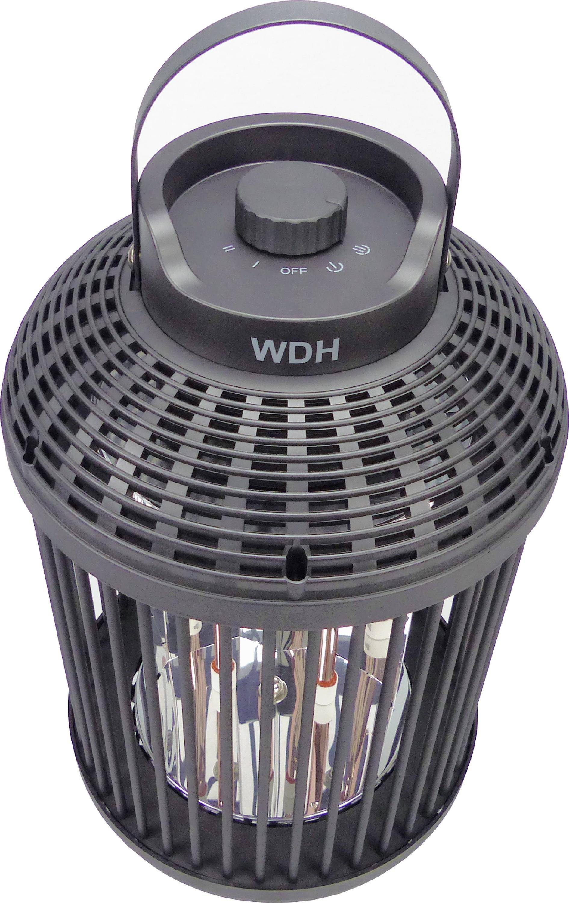 WDH Heizlaterne WDH-H12 - 1.200 W - Außenbereichstauglich/Outdoor - Terrasse, Balkon, Garten-1